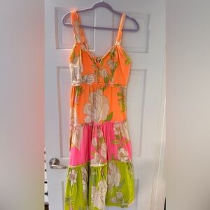 Farm Rio Floral Tiered Maxi Dress. Like new. Size Small.